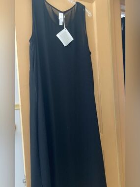 NWT black, sheer dress or swimsuit cover, XL